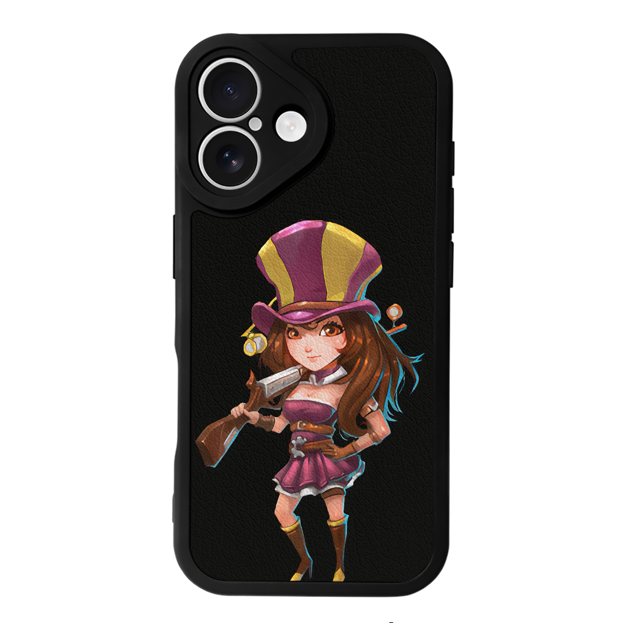 （画像用） リーグ・オブ・レジェンド League of Legends LOL 【iPhone 16シリーズ対応】シリコンスマホケース（レザー調） 材質：シリコン
